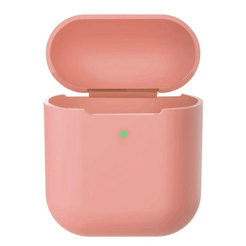 Чехол для наушников для Apple Airpods 2 из мягкого силикона и ТПУ, беспроводной Чехол для наушников с Bluetooth, ультратонкий противоударный защитный чехол для наушников - Цвет: Champagne Powder