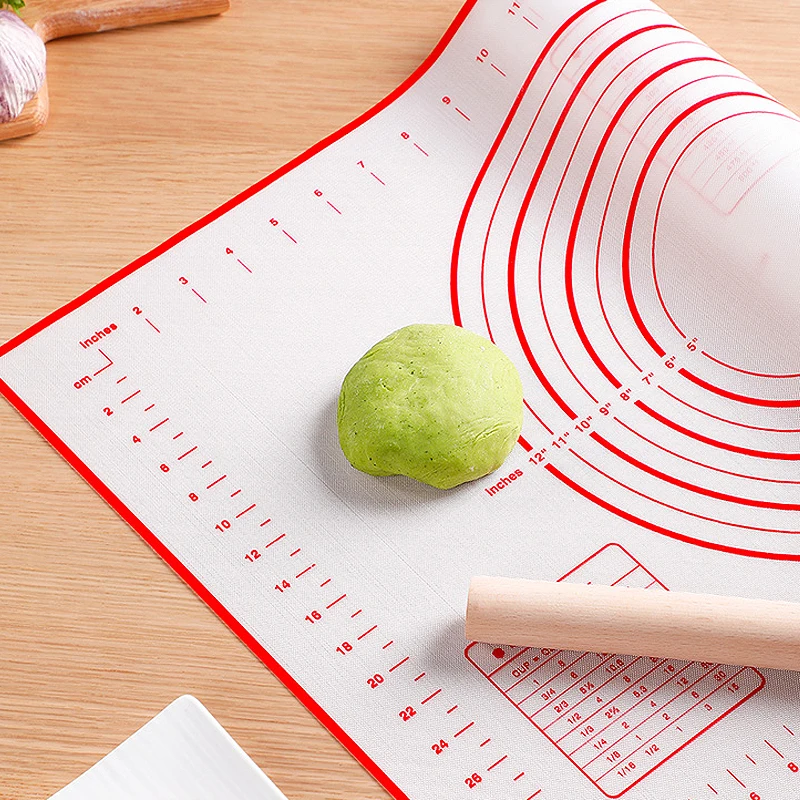 

4 Size Silicone Baking Mat Pizza Dough Maker Pastry Kitchen Gadgets Cooking Tools Utensils Bakeware Kneading Accessories