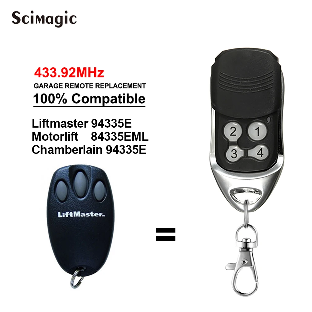 Пульт дистанционного управления для гаражных ворот chambian Ain Liftmaster Motorlift 94335E 433 92
