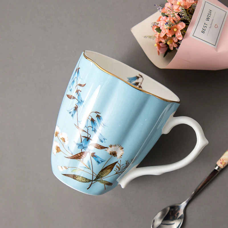 Керамическая кружка для кофе с изображением орхидеи | Дом и сад