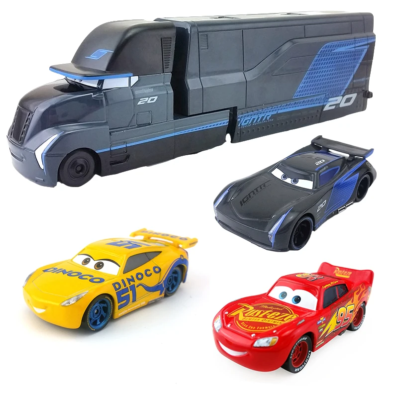 Disney Pixar тачки 3 игрушки Молния Маккуин Джексон шторм цыпленок ХИК мак грузовик