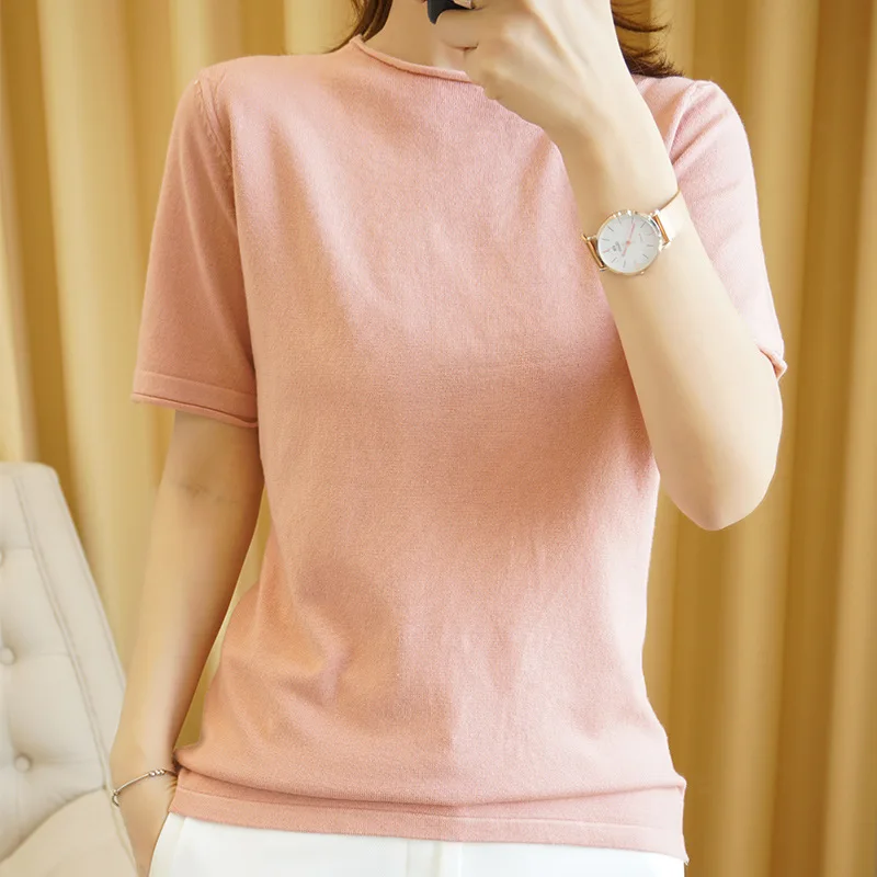 

Shirt Blessed FeANher Print O-Neck Tees Ladies 2020 Casual Female Top Black