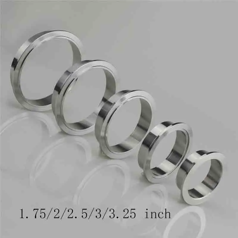 Top Quality 1.75/2/2.5/3/3.25 inch Auto Stainless Steel V band Male Famale Flange  Exhaust Flange 76mm