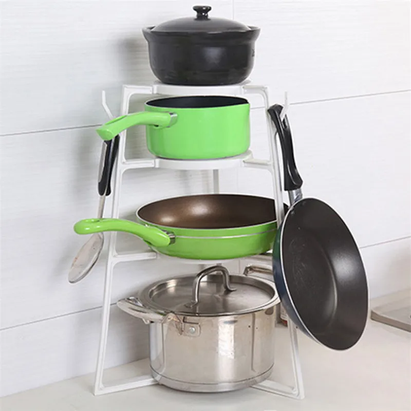 

Kitchen Pan Cookware Vertical Organizer Tower