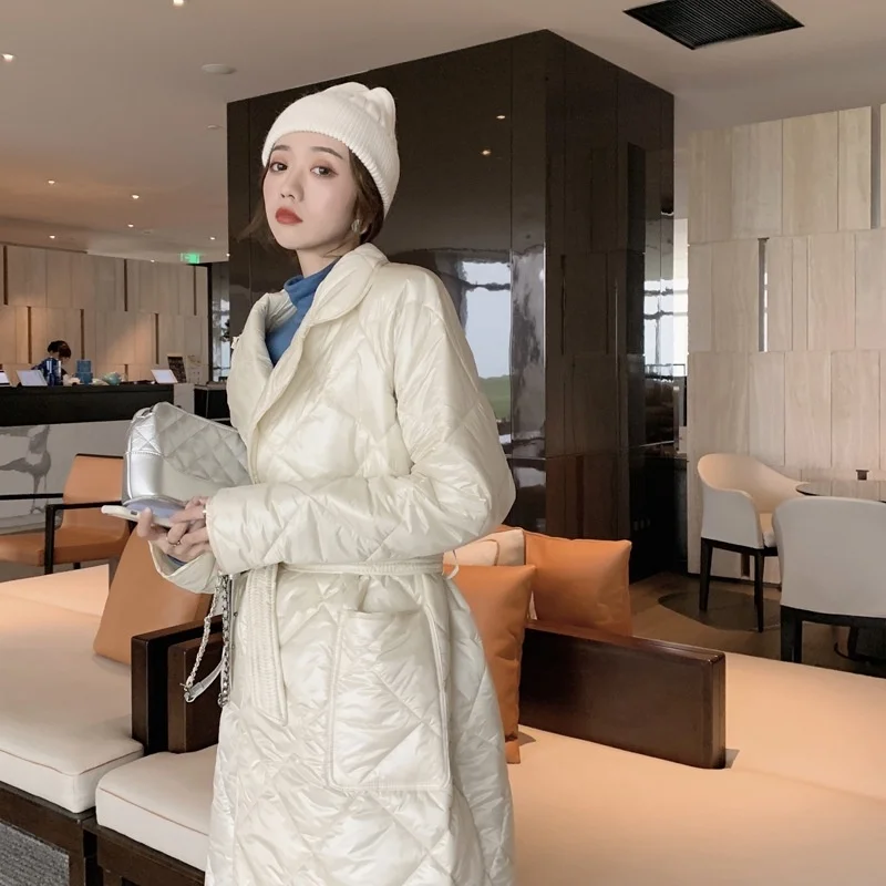 

down cotton jacket women's new Korean loose medium length jacket fashion
