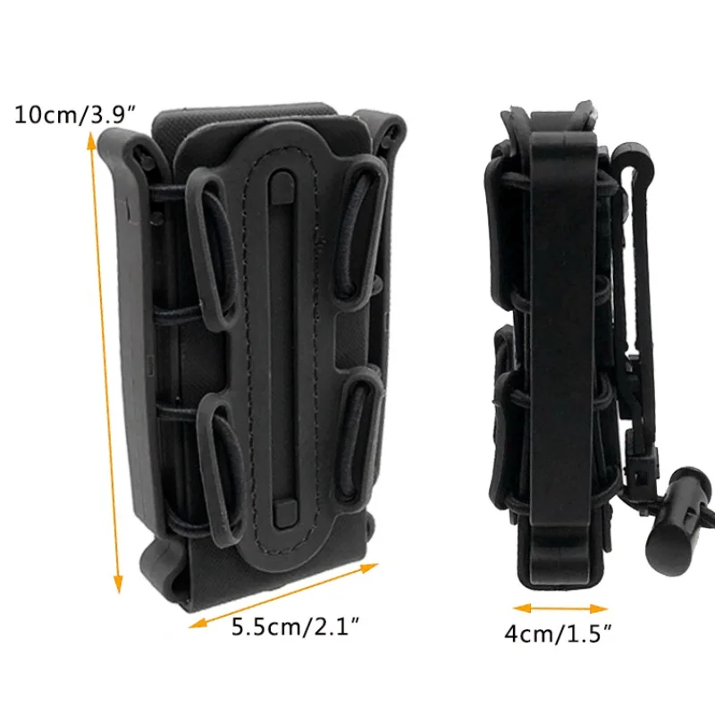 

9 Mm Hunting Tactical Single Springs Rifle Pouch Open Top Bag Pouch Outdoor Walkie Talkie Bags Rifle Pockets