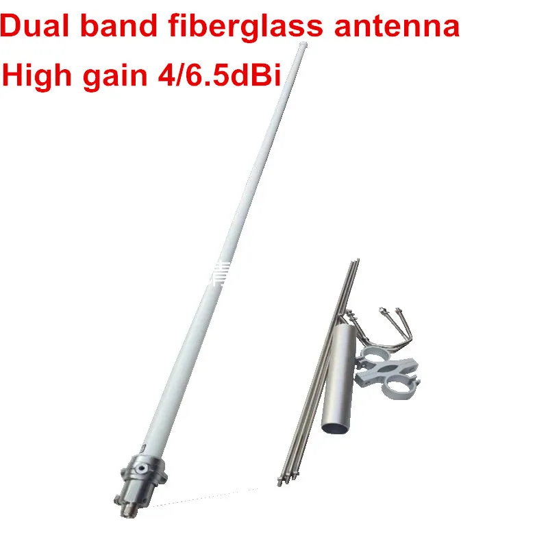 Long distance1.5meter dual band fiberglass antenna 136-174M 400-470M ham radio high gain UV band base station fiberglass antenna