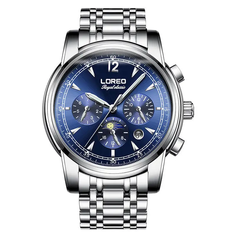 LOREO 6105 немецкие часы мужские роскошные брендовые автоматические механические