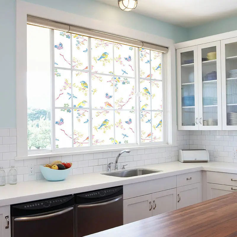 Пленка для окон неклейкая виниловая Противоударная защиты от солнца