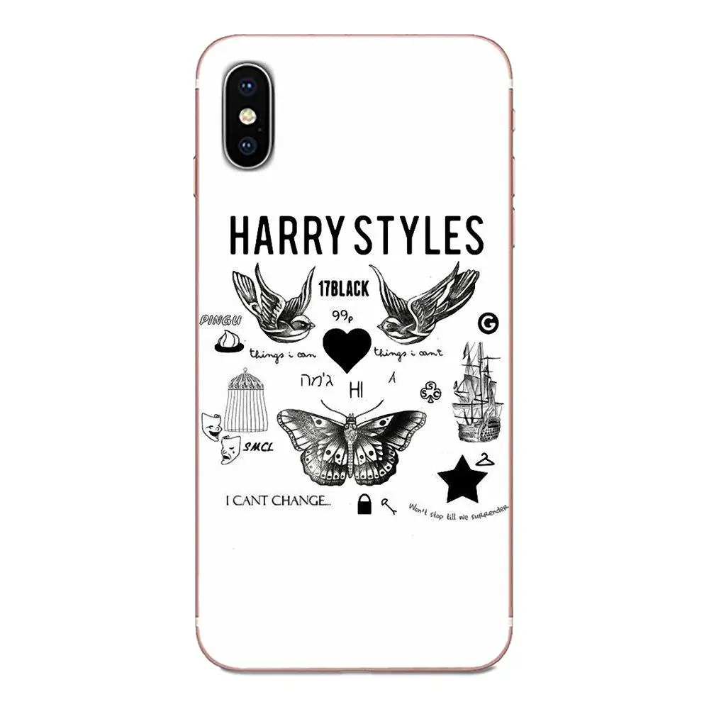 Гарри стили One Direction татуировки для Galaxy Alpha Note 10 Pro A10 A20 A20E A30 A40 A50 A60 A70 A80 A90 M10 M20 M30 M40 |