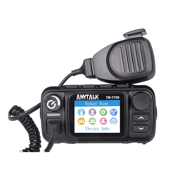 

Anytalk TM-7700 dual band walkie talkie Network IP radio PTT mobile car walkie talkie Sim card CB radio Vehicle Base Station