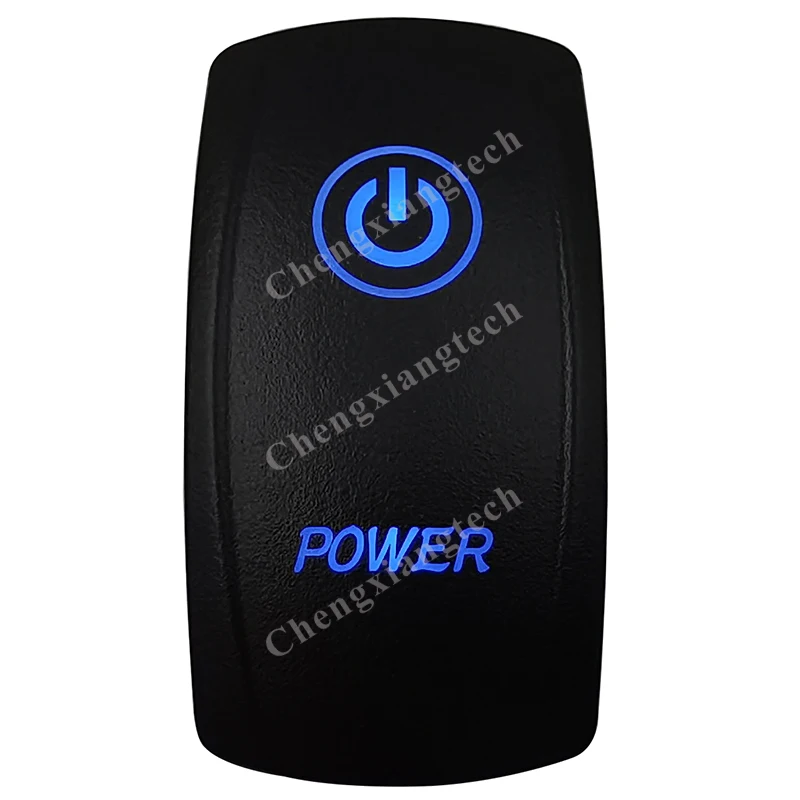 

Синяя светодиодная переключатель питания для автомобиля лодки, 5 контактов, 12 В, 20 А, переключатель SPST вкл./ВЫКЛ., рыболовные аксессуары для Carling Arb Narva 4x4