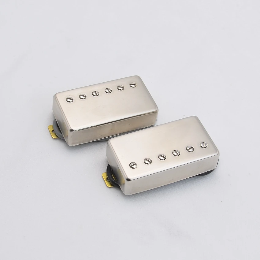

1 Set Original Genuine BHC Electric Guitar Alnico Humbucker Pickup Antique Matte Nickel for LP SG