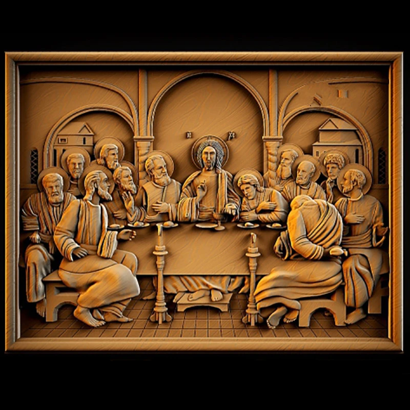 3D STL модель с изображением Иисуса для ЧПУ маршрутизатора Artcam Aspire Cut3d 3D-принтер Bas