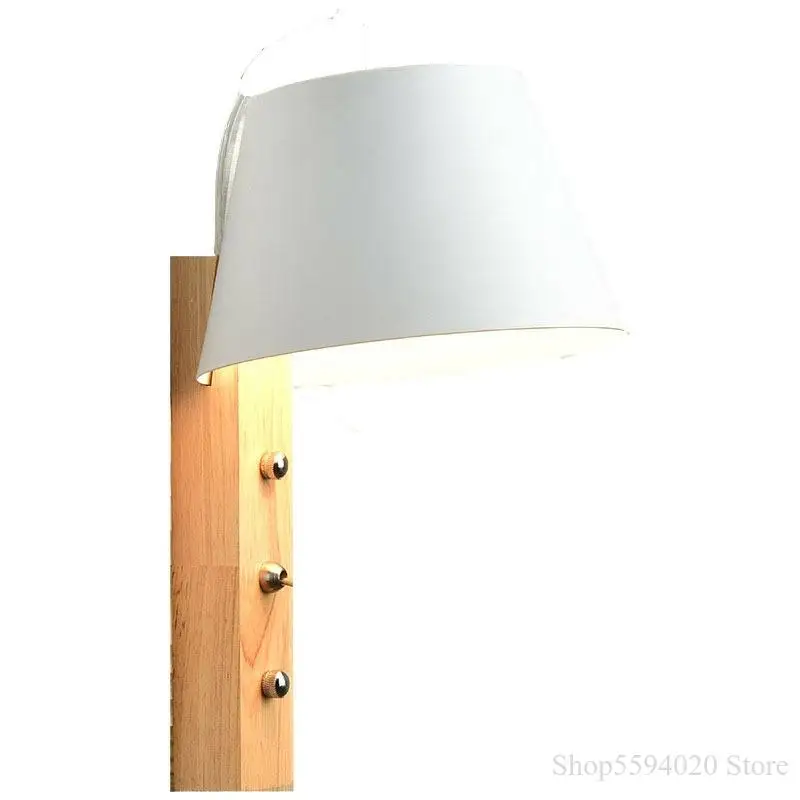 Nordic Creative Wood LED Wall Lamp Bedside Modern Simple Bedroom Children Light Fixtures Home Decor Luminaire | Лампы и освещение