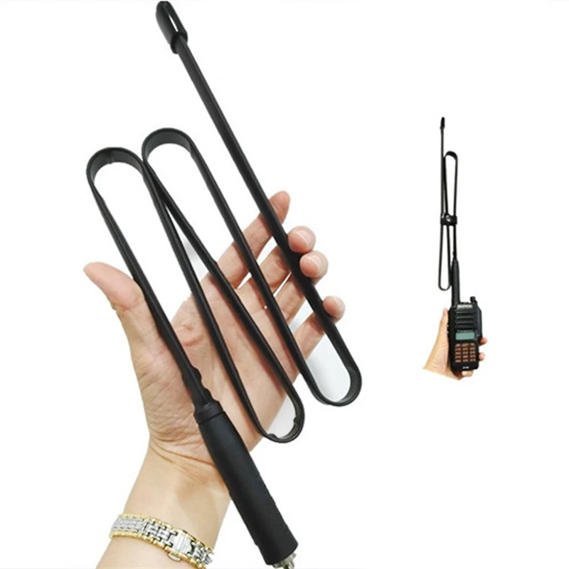 

CS Tactical Antenna For Walkie Talkie Baofeng UV-5R UV-82 SMA-Female Connector VHF UHF 144/430Mh Foldable Ham CB Radio