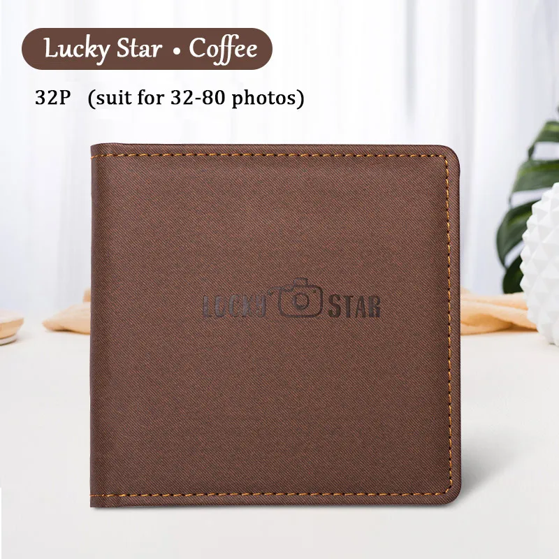 32P coffee Фотоальбом книга печать на заказ Фотокнига DIY Выпускной памятная книга фотостудия детский альбом для автографов - Цвет: 32P coffee