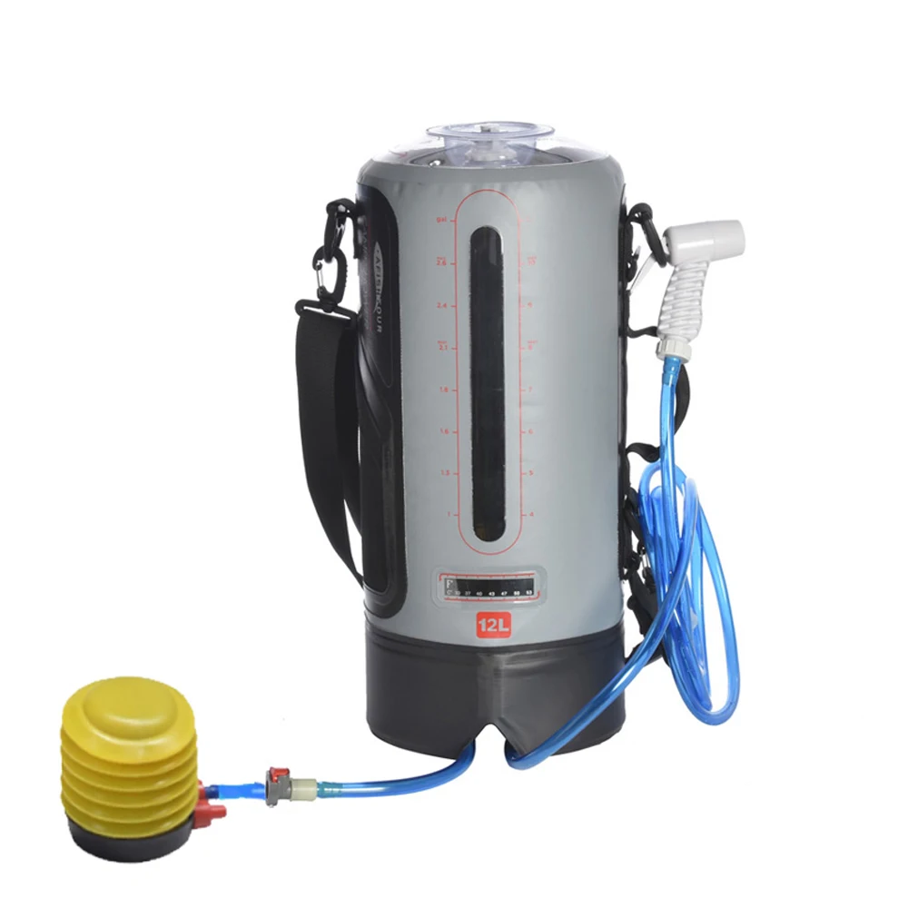 12л портативная наружная сумка для душа кемпинга с насосом надувная Сумка воды