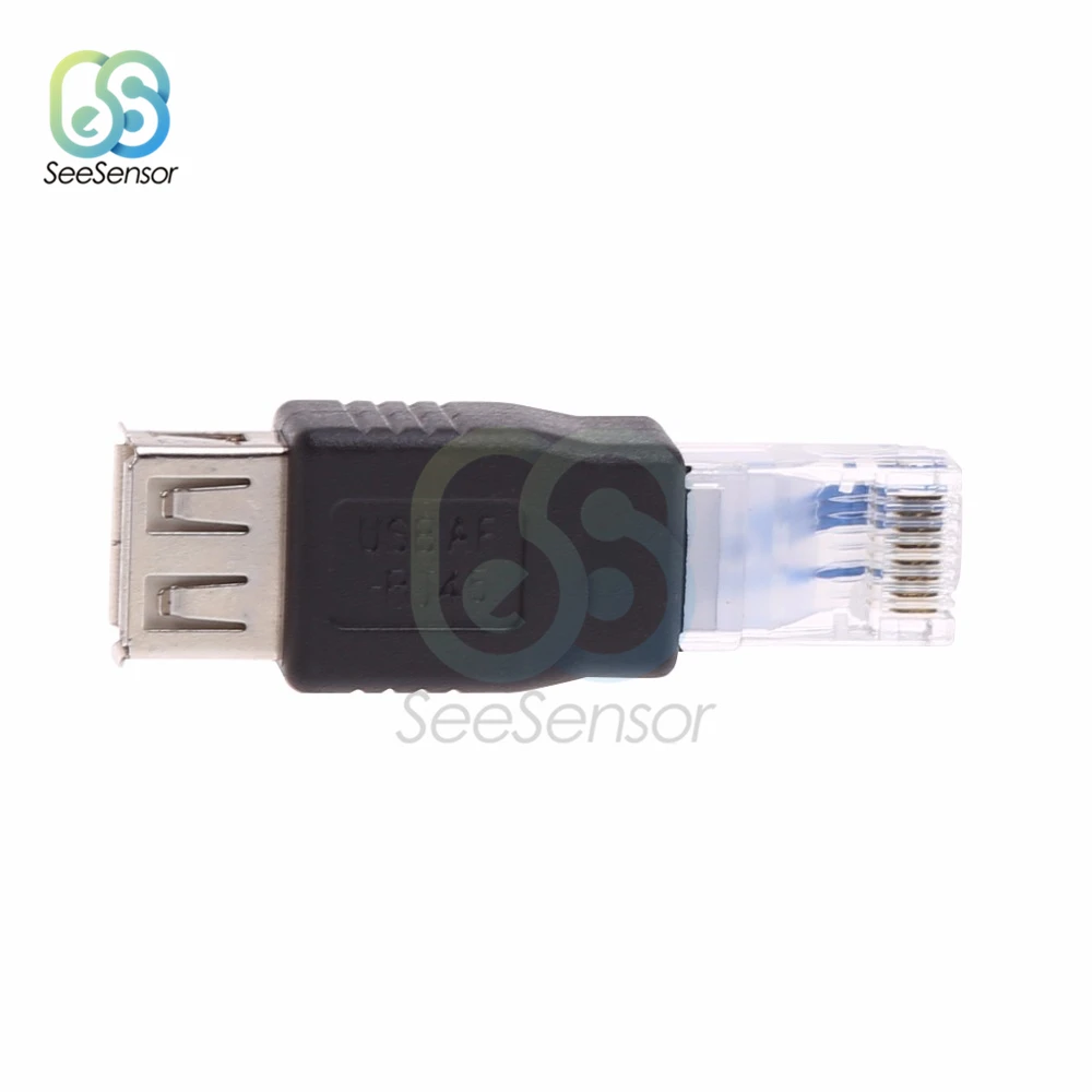 2 шт./лот USB тип A гнездо к RJ45 папа Ethernet LAN сетевой маршрутизатор розетка адаптер