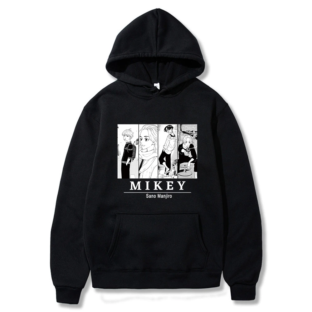 

Толстовка с принтом Токийский рептилии Mikey, повседневный Свободный свитшот в стиле хип-хоп, Зимний пуловер унисекс