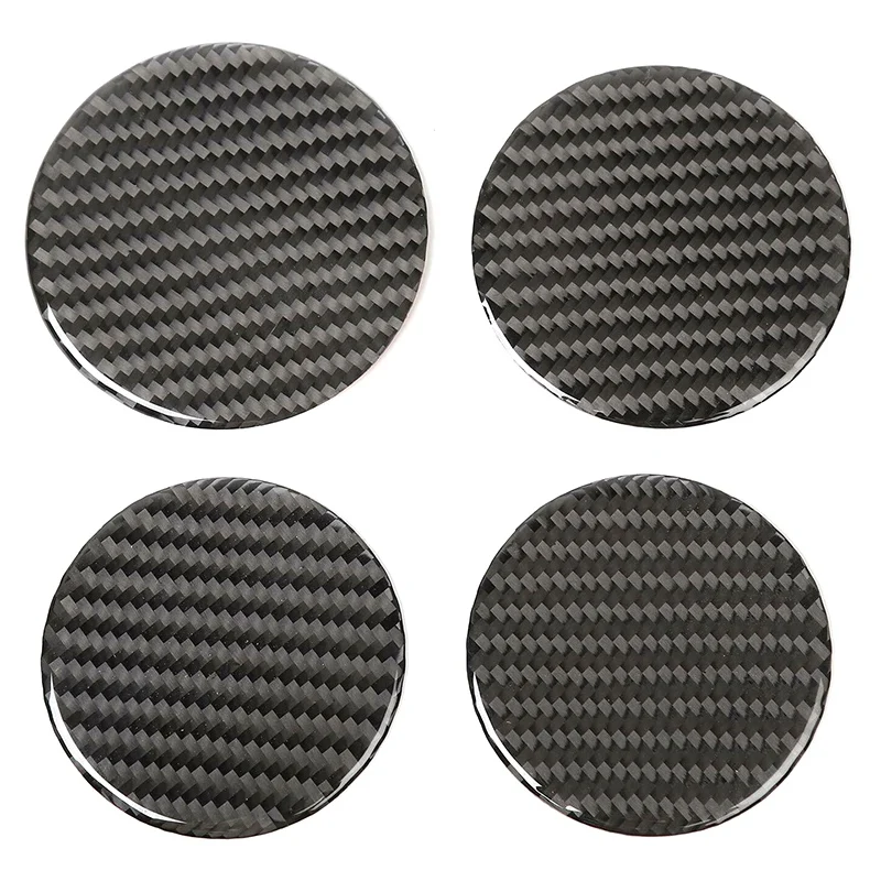 

Carbon Fiber Cup Holder Mats Round Drink Pad Coaster for Jeep Wrangler JK 2011-2017