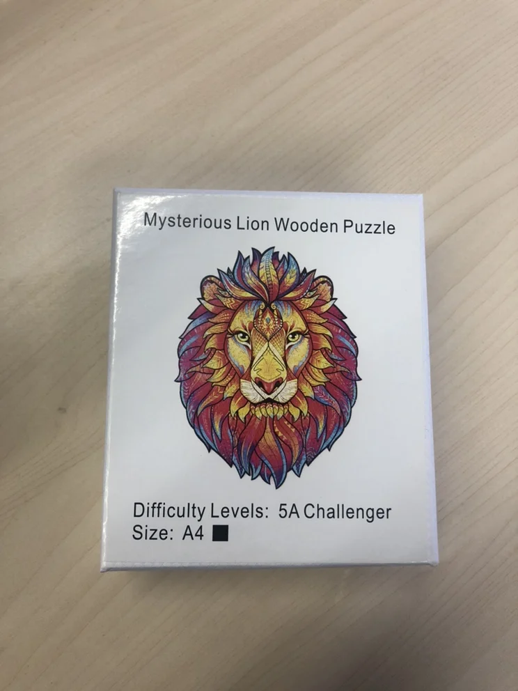 

Fox CAT Lion WOLF Puzzle Toy Each Piece Is Cartoon Animal Wooden Jigsaw Puzzle For Adults Kids Educational birthday Toys Gifts