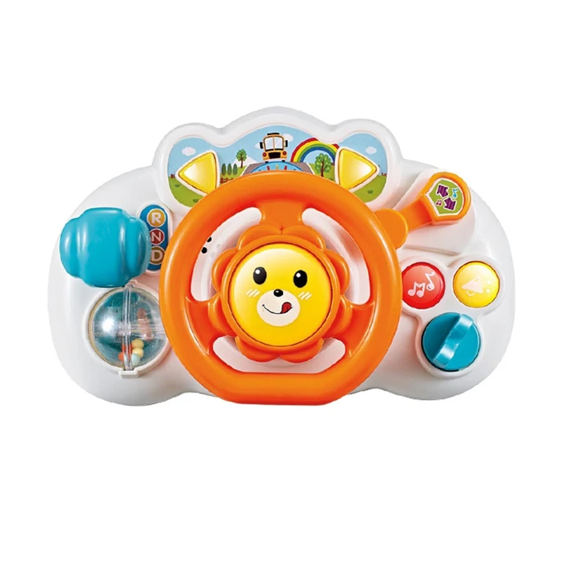 

Детская имитация руля со звуком, музыка, Детские интерактивные игрушки для ролевых игр, Игрушки для раннего развития, подарок