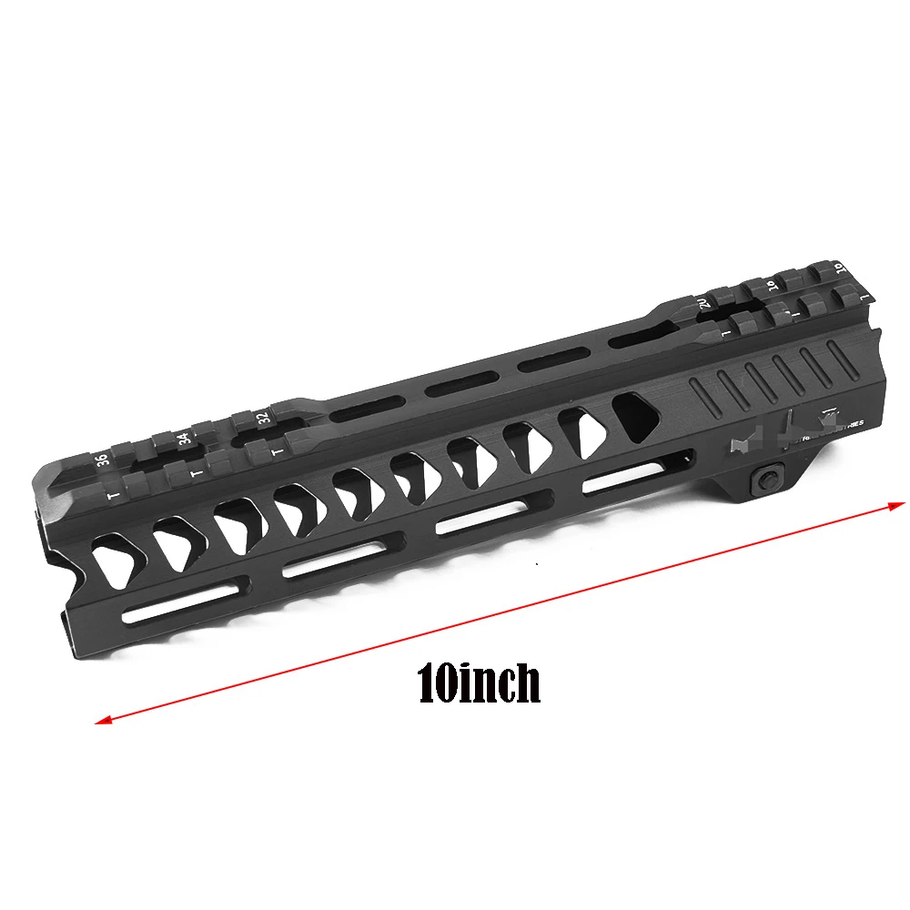 10inch Totrait Тактический 7/10/12/13,5 дюймов поплавок Keymod Handguard Пикатинни страйкбол 15 M4 Handguard карабин квадратный Mout huntig - Цвет: 10inch