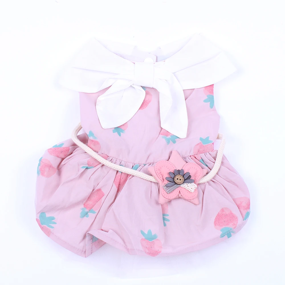 New Dog Cat Princess Dress Tutu Strawberrys Scarf Design Pet Puppy SKirt Spring/Summer Apparel 3 Colours | Дом и сад