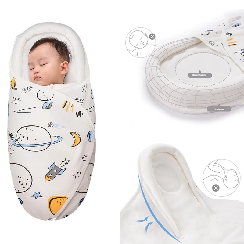 

Baby Sleeping Bag Portable Newborn Shaped Pillow Design Stroller Cotton Blanket Diaper Swaddle Sleepsack Cocoon For 0-6M