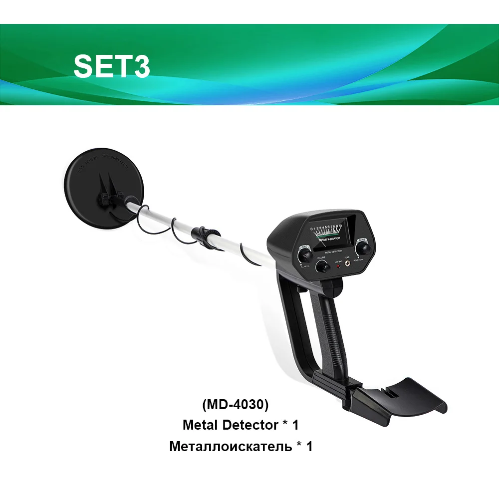 MD-4030 SET3 MD-4030 подземный металлоискатель детектор золота металлоискатель MD-4030P Охотник за сокровищами искатель портативный Охотник детектор - Цвет: MD-4030 SET3