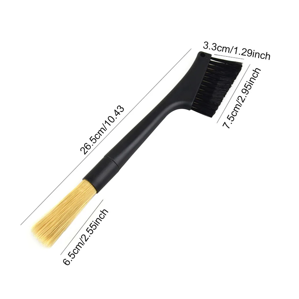 

Powder Bean Grain Dusting Tool Double Head Home Kitchen Espresso Machine Cleaning Coffee Grinder Brush Barista Accessories