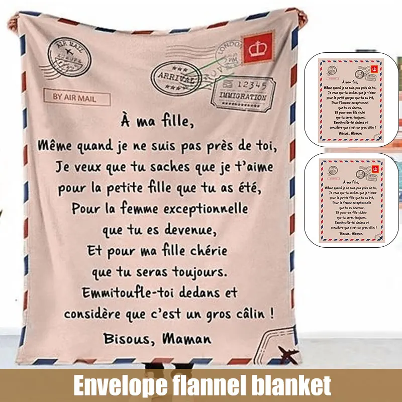 

High Quality Premium Blanket To My Daughter Son Durable Comfortable For Home Throw Blanket Couvertures Et Langes Children's Gift