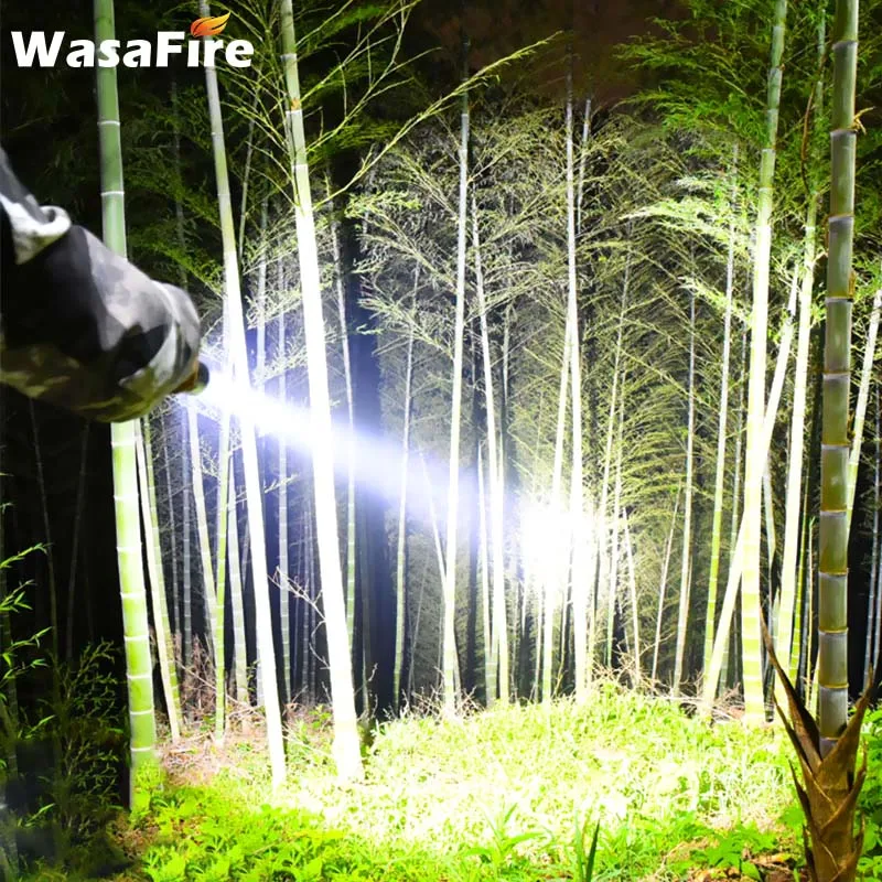 

1800LM XHP50 Portable Led Lanterna Waterproof 5 Modes Tactical Flashlight Rechargeable 26650 Torch Light for Hunting Exploring