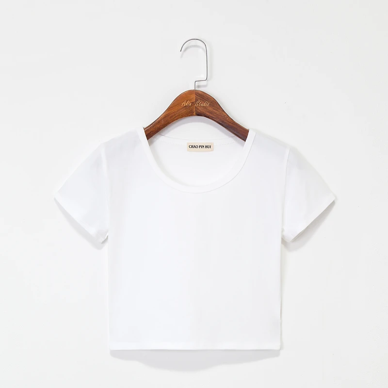 2021 модная Стильная летняя футболка женская в Корейском стиле с коротким рукавом