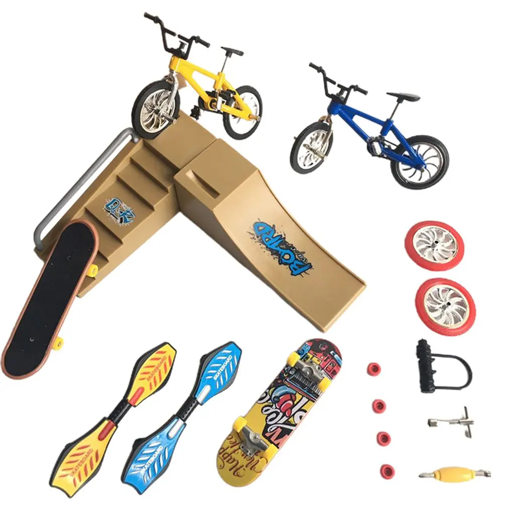 Finger Skate Board Mini Skatepark Профессиональный пандус Skateboard детский сборный сплав трек