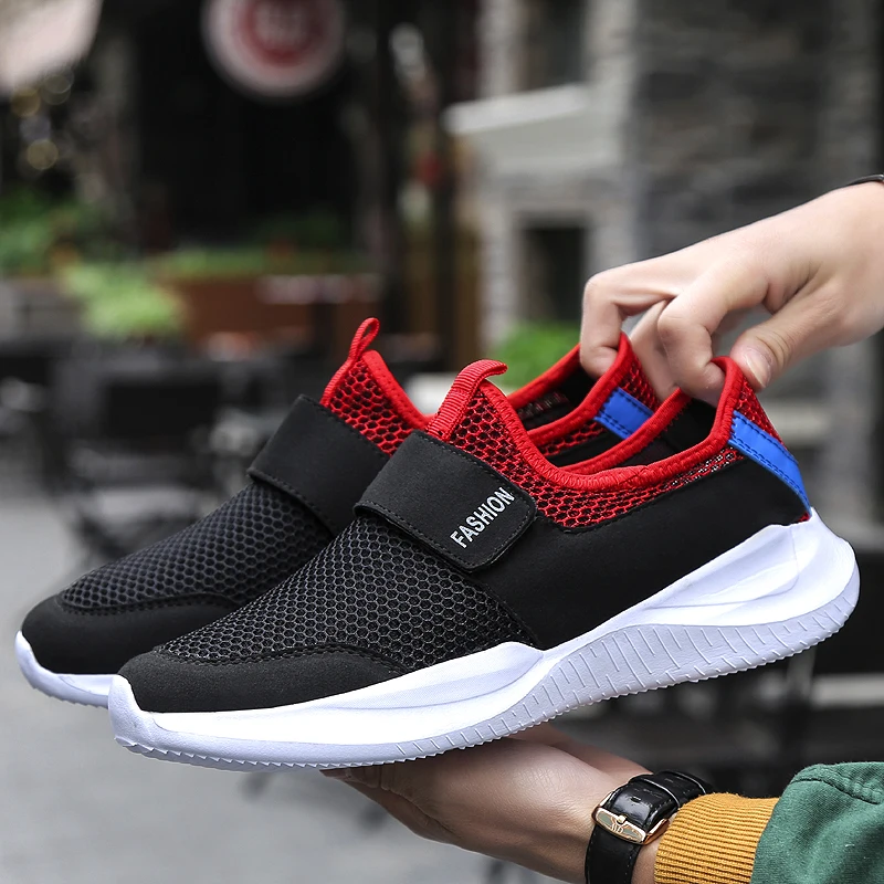 2020 Man Sneakers Outdoor flat Walking Shoes Mesh Breathable Sport Running Fashion Soft Men's Casual Plus Size 46 |