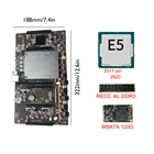 Материнская плата H61 BTC для майнинга, BTC-X79 E5-2620 ЦП, память RECC 8 ГБ DDR3, 2011 Гб SSD, поддержка видеокарт 120 3060