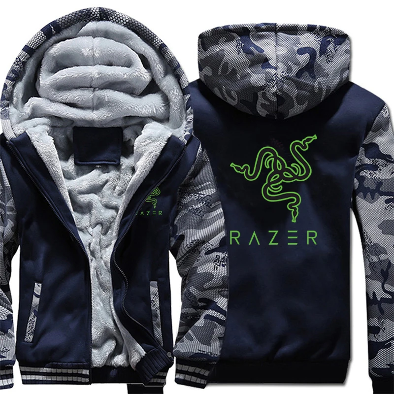 Мужские толстовки Razer модные пальто пуловеры флисовая подкладка куртка