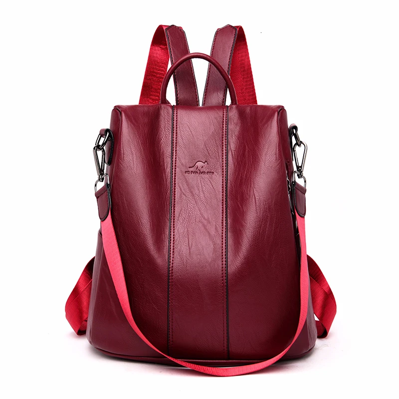 Женский винтажный рюкзак Sac A Dos повседневный дизайнерский кожаный 2019 | Багаж и