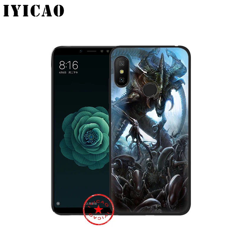 Мягкий чехол IYICAO Alien Vs Predator для Xiaomi Mi 10 A3 A2 Lite A1 CC9 CC9E 9T 9 8 6 SE Pro F1 Max 3 5X 6X MiA1 MiA2 |