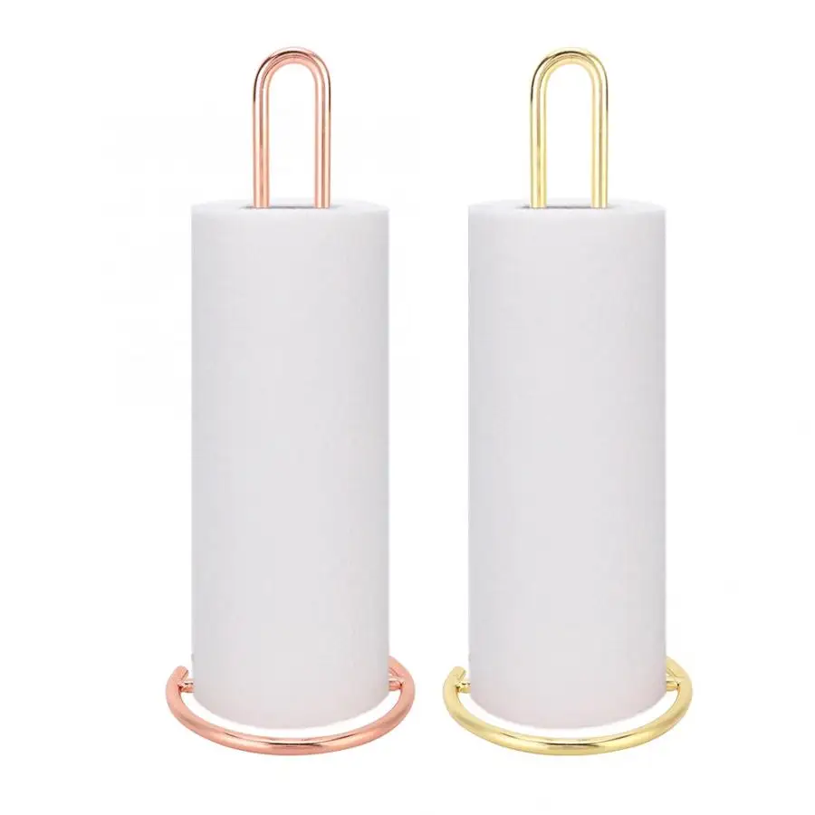 Золотые полки цвета розового золота металлические стойки просто рулонный