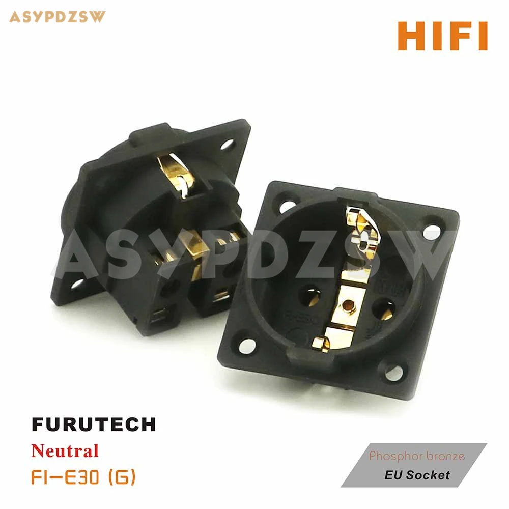 1 шт FURUTECH нейтральный FI E30 (G)/оборот в минуту (R) EU разъем фосфористая бронза с
