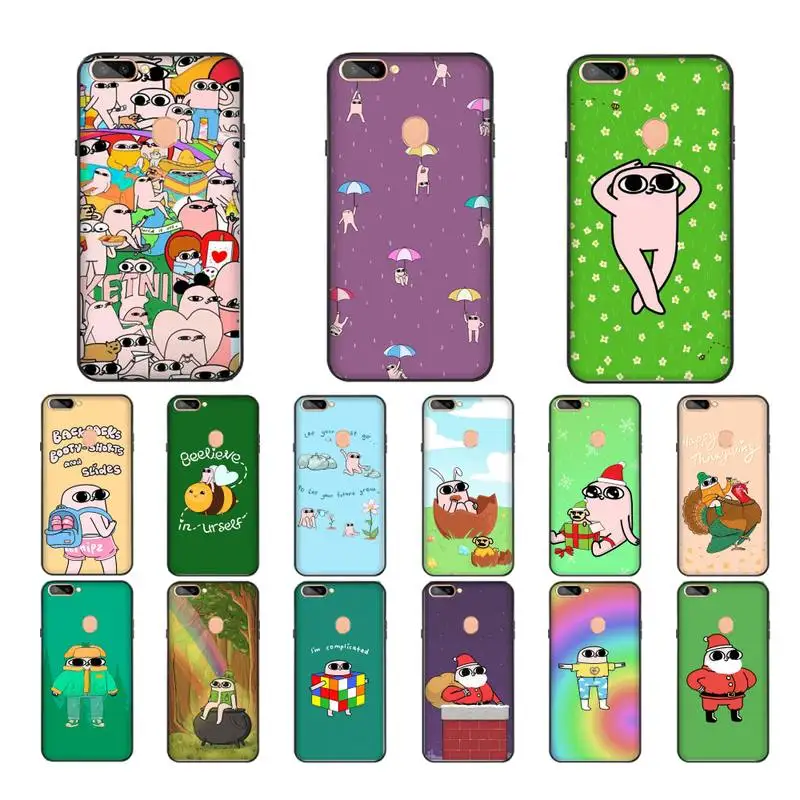 

Cartoon Funny big eyes ketnipz Phone Case For OPPO A7 a92020 a1k Cover For Realme 5 C3 6Pro 6 Reno2z F5 F9
