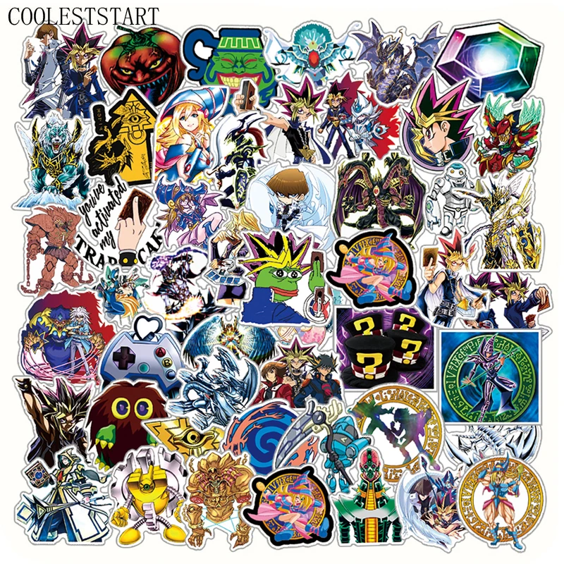 

10/50 шт. Φ Yu-Gi-Oh! Наклейки, игрушки для детей, мотоциклы, скейтборды, телефоны «сделай сам», ручные дневники, скрапбукинг, стол