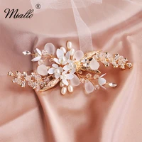 miallo 2019 fashion wedding hair clips flowers bridal hair jewelry accessories handmade hair ornaments headpieces