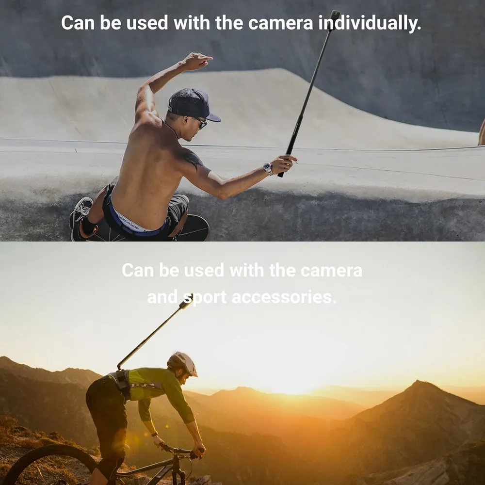 

Insta360 Bullet Time Invisible Selfie Stick 1/4 Inch Screw Port 28cm-120cm Adjustable Length for Insta360 ONE X2/ ONE/EVO Camera