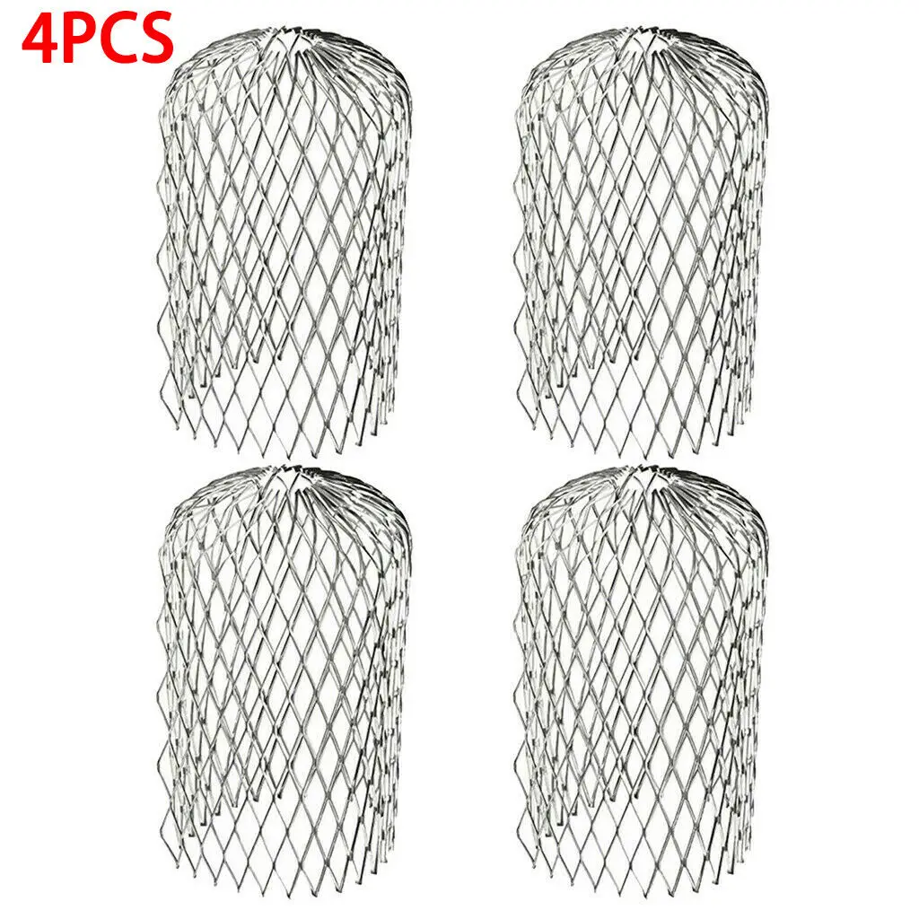 

Practical Metal Mesh Gutters Leaf Debris Branches Moss Trap Guards Drain Pipes Cover Pipe Protection Waterproof Gutter Mesh