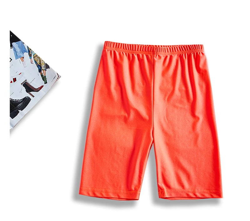 Велосипедки Женские Светоотражающие черные эластичные шорты из спандекса с