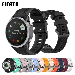 Спортивные Ремешки для наручных часов FIFATA для Garmin Fenix 6S 5S, быстросъемный силиконовый браслет для Garmin Fenix 6s Pro  5s Plus, браслет
